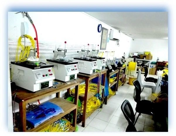 Patch cord assembly bench